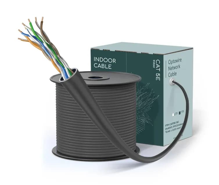 FTP CAT5E BC 24AWG PVC(indoor) "0.48 ± 0.01 mm"