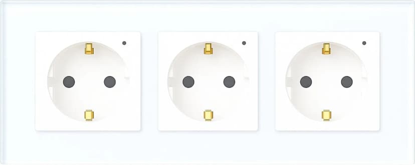 Wi-Fi EU Type F Triple Socket 16A (White) VIV-TW-WF3F-WT