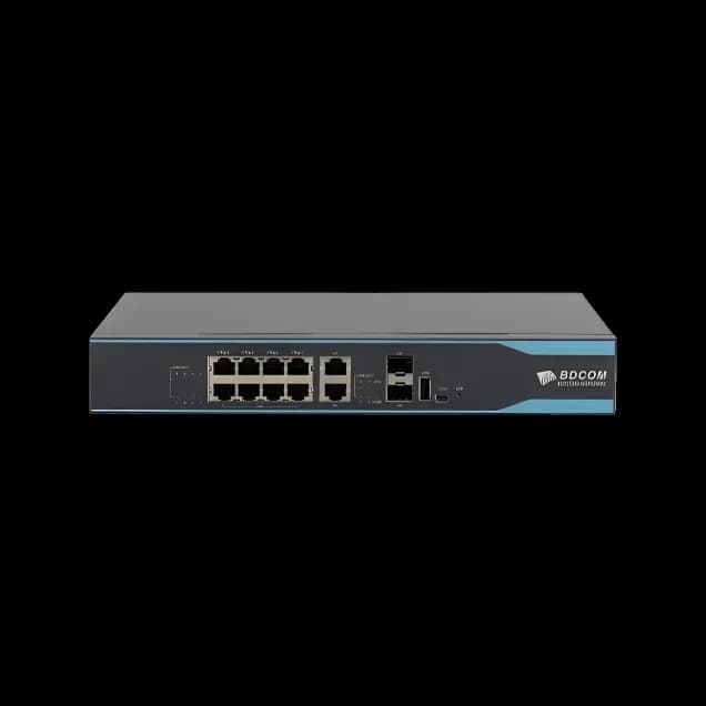Enterprise Gateway Router BDCOM BSR2900-10B with 8 GE LAN and VPN Support