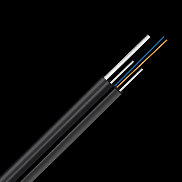 OptoWire-AM-L-FL(D)-2FO-0.6KN Drop Outdoor Flat optical cable