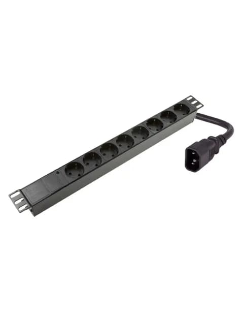 Rack Mount 8-Way PDU Without Switch With C14 Plug 