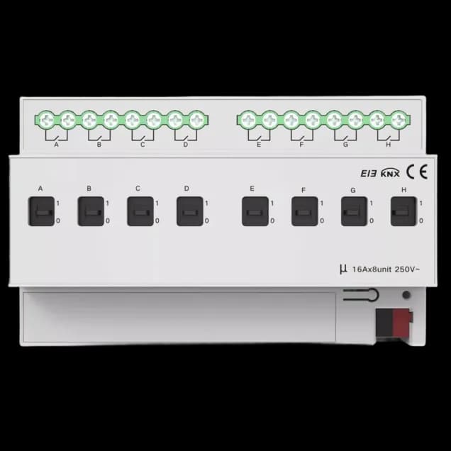 8-Gang 16A Switch Module(KNX) Akubela KXAC-B1R8A16
